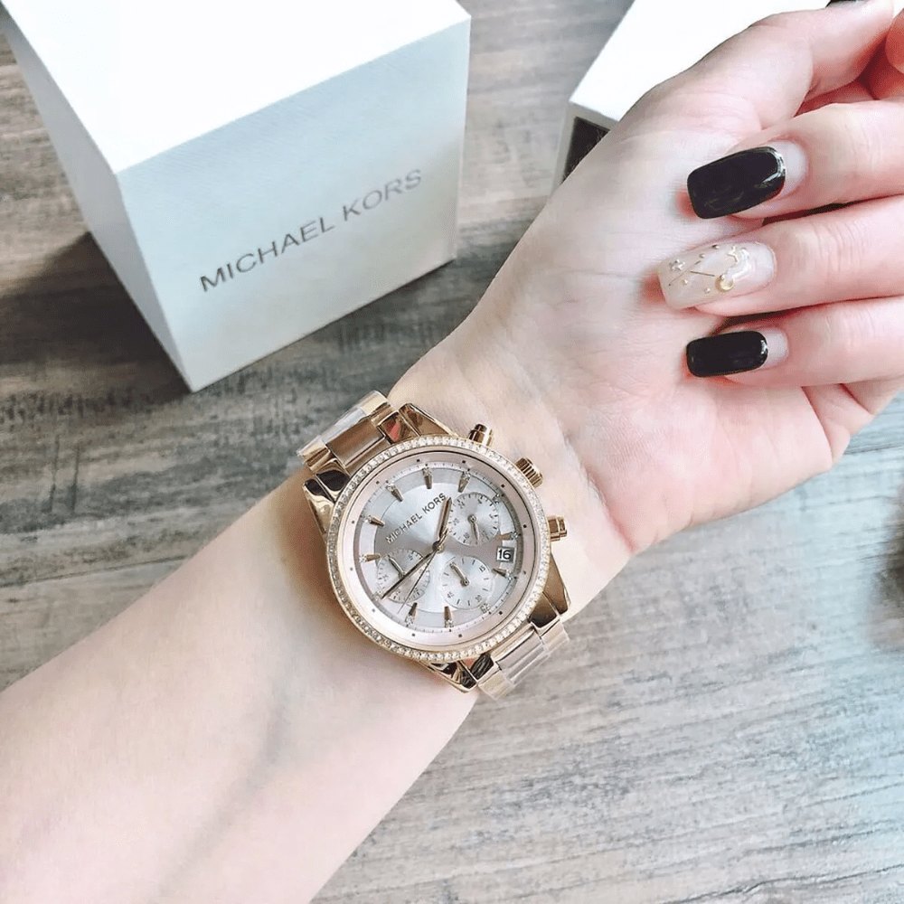 Michael Kors MK6475 Ritz Two Tone Chronograph Ladies Watch — view 7