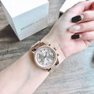 Michael Kors MK6475 Ritz Two Tone Chronograph Ladies Watch — view 7