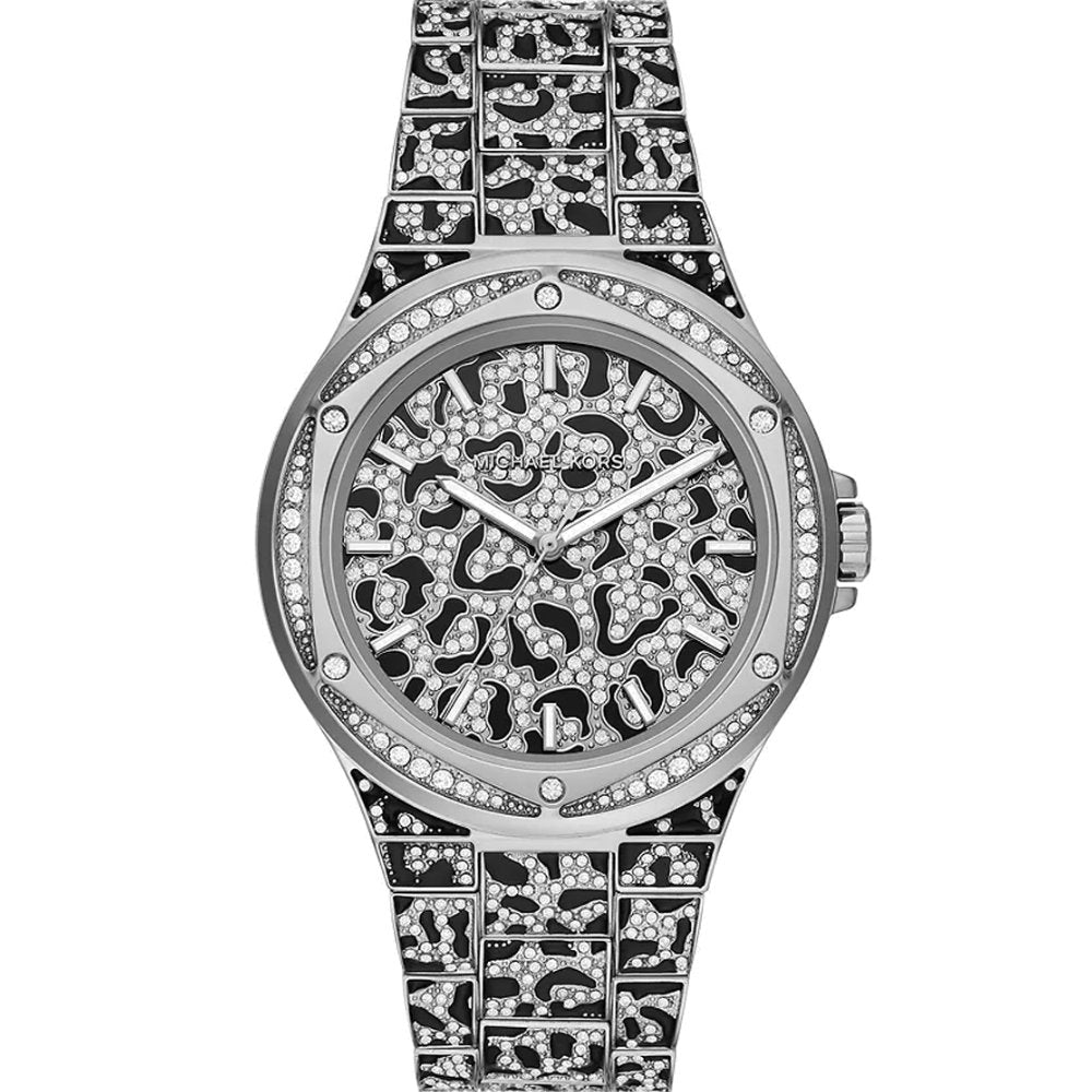 Michael Kors MK7408 Animal Pavé Two-Tone Ladies Watch