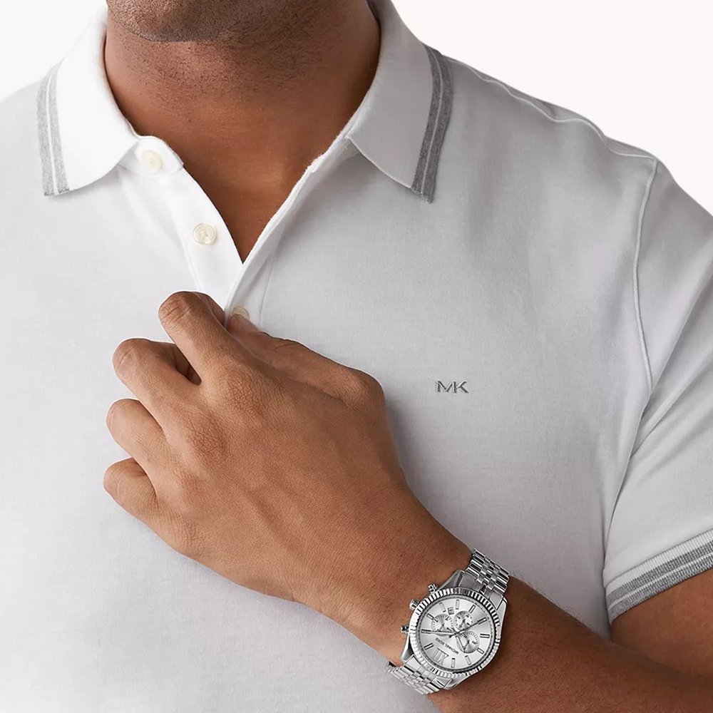 Michael Kors MK8405 Lexington Silver Men's Watch — view 4