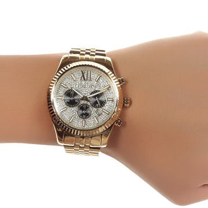 Michael Kors MK8494 Lexington Gold Pave Men's Watch — view 4