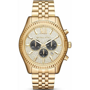 Michael Kors MK8494 Lexington Gold Pave Men's Watch