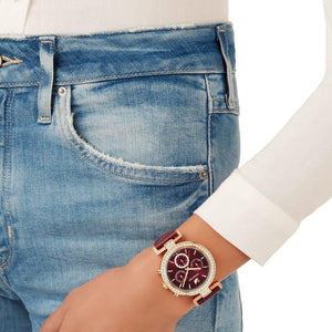 Swarovski 5416701 Era Journey Dark Red Rose-Gold Tone PVD Women's Watch — view 3