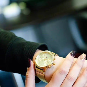Tommy Hilfiger 1782302 Ladies Blake Gold Mesh Watch — view 4