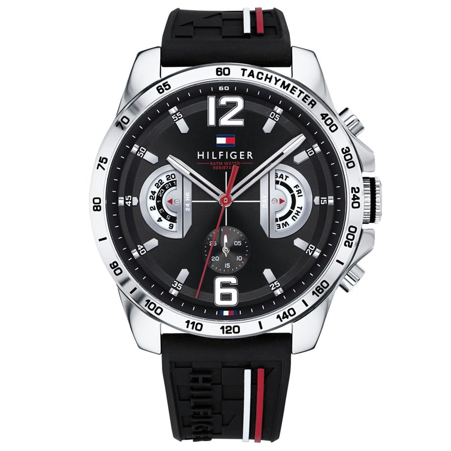 Tommy Hilfiger 1791473 Black Silicone Men's Watch
