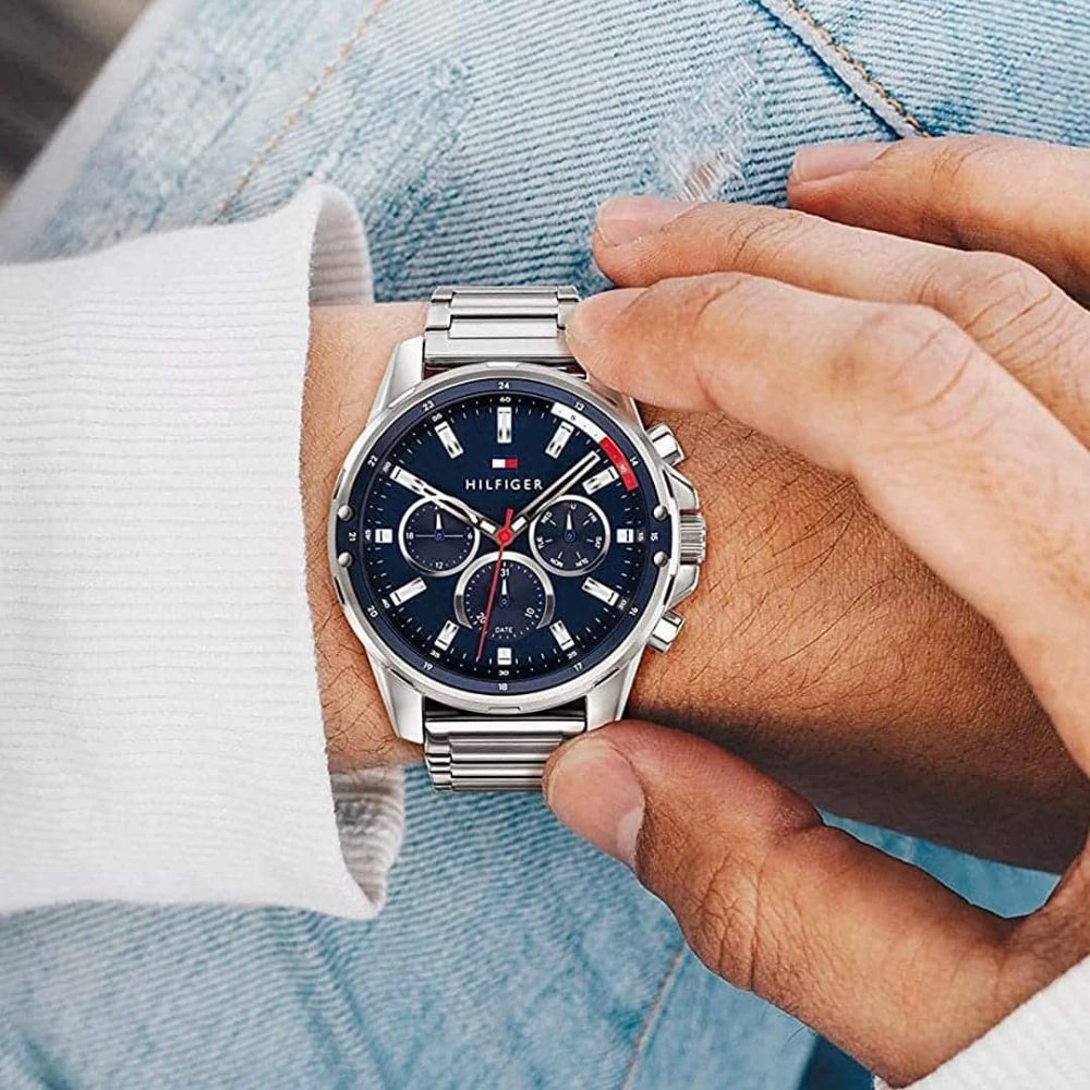 Tommy Hilfiger 1791788 Blue Dial Chronograph Men's Watch — view 5