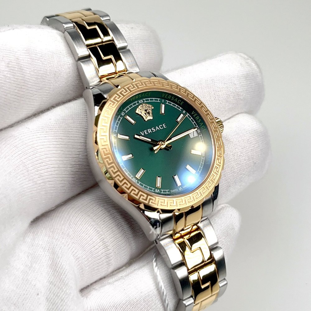Versace V12050015 Hellenyium Two-Tone Green Ladies Watch — view 5