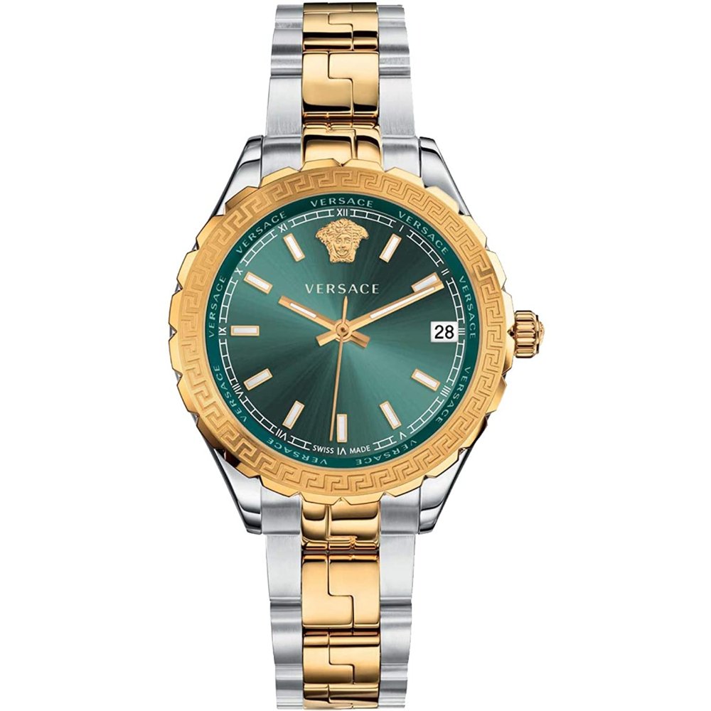 Versace V12050015 Hellenyium Two-Tone Green Ladies Watch