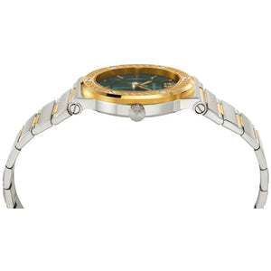 Versace VEVH00720 Greca Logo Two-Tone Green Ladies Watch — view 3